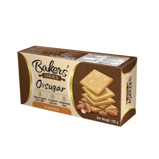 Крекеры Bakers’ Choice со вкусом молока и миндалём, 105 г (Bakers’ Choice Milk Flavoured Crackers with Almond 105 g)