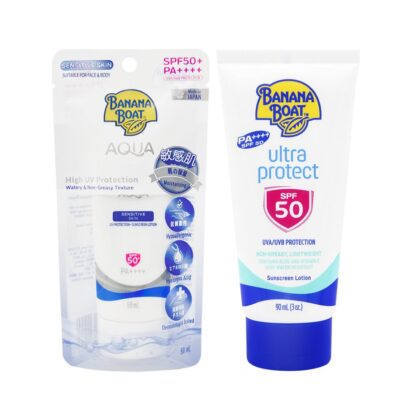 Солнцезащитный лосьон Banana Boat Aqua Sensitive SPF50 PA++++, 50 мл, набор 2 шт. (Banana Boat Aqua Sensitive Sunscreen Lotion SPF50 PA++++ 50 ml x2)