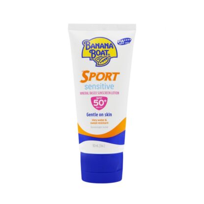 Солнцезащитный лосьон Banana Boat Sport Sensitive SPF50+, 90 мл (Banana Boat Sport Sensitive Mineral Based Sunscreen Lotion SPF50+ PA++++ 90 ml)
