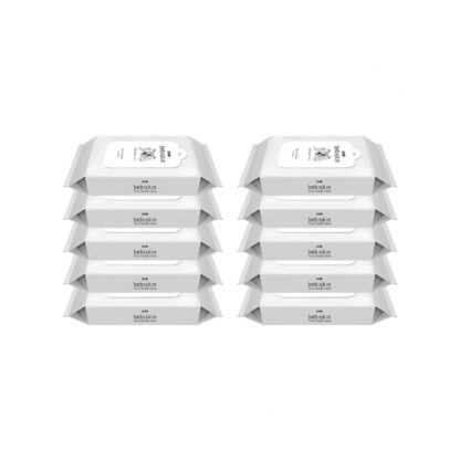 Влажная туалетная бумага Bebiskin Bidet, смываемая, 15 шт., набор 10 шт. (BEBISKIN Bidet Flushable Wipes 15 sheets x10)
