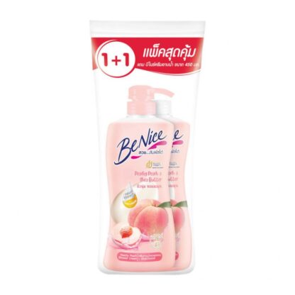 Крем-гель для душа Benice Peachy Peach с персиком, 400 мл, набор 2 шт. (Benice Peachy Peach Shower Cream 400 ml x2)