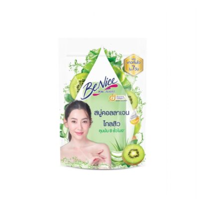 Мыло Benice Fruit Collagen с киви и алоэ вера, 120 г (Benice Soap Fruit Collagen Kiwi & Aloe Vera 120 g)