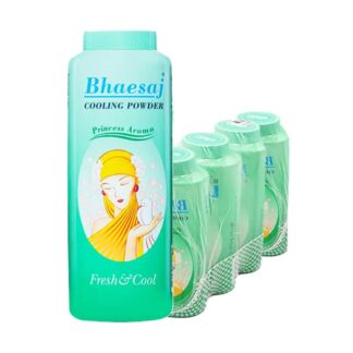 Охлаждающий тальк Bhaesaj Princess Aroma, 100 г, набор 6 шт. (Bhaesaj Cooling Powder Princess Aroma 100 g x6)