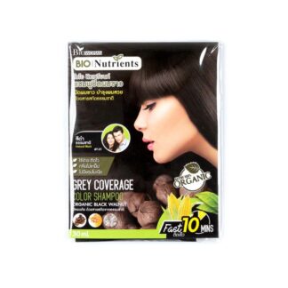 Оттеночный шампунь Bio Nutrients Grey Coverage «Натуральный чёрный», 30 мл (Bio Nutrients Color Shampoo Grey Coverage Natural Black 30 ml)