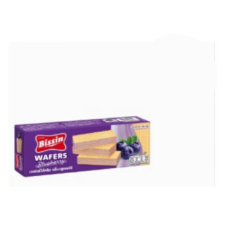 Вафли Bissin со вкусом черники, 100 г (BISSIN Wafers Blueberry 100 g)