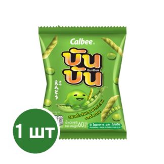 Снек из зелёного горошка Bun Bun оригинальный, 60 г (BUN BUN Green Pea Snack Original 60g)