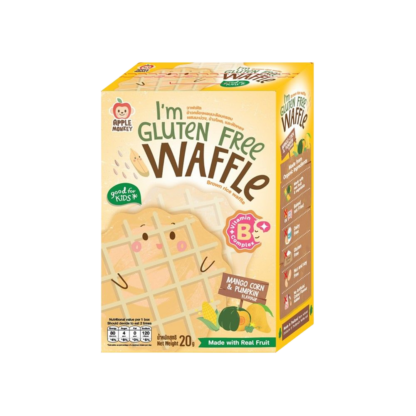 Хрустящие вафли Apple Monkey из коричневого жасминового риса со вкусом манго, кукурузы и тыквы (APPLE MONKEY Crispy Brown Jasmine Rice Waffle Mango Corn Pumpkin)