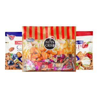 Ореховые хрустящие батончики Nezline Nuts Crisp ассорти 3 вкусов, 500 г