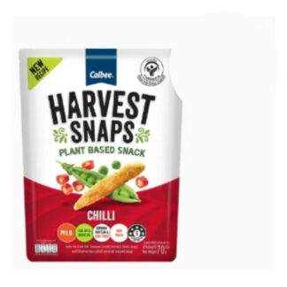 Запечённые снеки из гороха Calbee Harvest Snaps с перцем чили, 70 г (CALBEE Harvest Snaps Baked Pea Crisps Chilli 70 g)