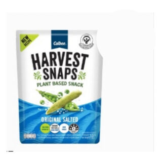 Запечённые снеки из гороха Calbee Harvest Snaps с солью, 70 г (CALBEE Harvest Snaps Baked Pea Crisps Original Salted 70 g)