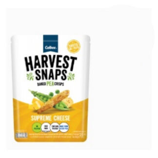 Запечённые снеки из гороха Calbee Harvest Snaps со вкусом сыра, 70 г (CALBEE Harvest Snaps Baked Pea Crisps Supreme Cheese 70 g)