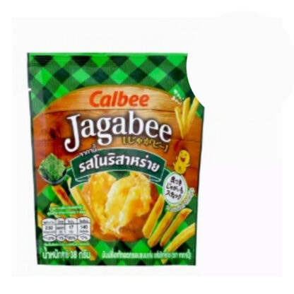 Картофельные палочки Calbee Jagabee с водорослями нори, 38 г (Calbee Jagabee Potato Sticks Nori Seaweed 38 g)