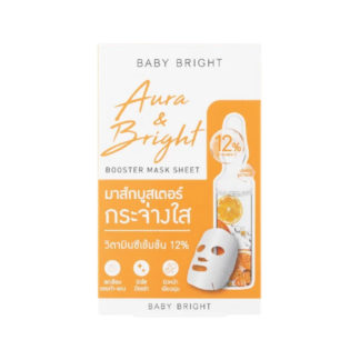 Тканевая маска для лица Baby Bright Aura & Bright для сияния, 20 г (Baby Bright Aura & Bright Mask Sheet 20 g)