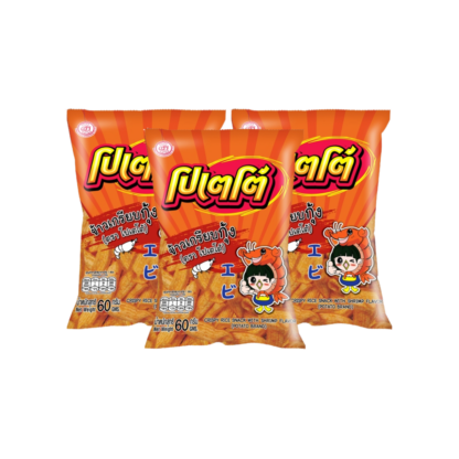 Креветочные чипсы Potato, 60 г, набор 3 шт. (POTATO Shrimp Crackers 60g x3)