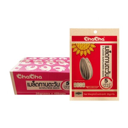 Семечки подсолнечника Chacha, 5 вкусов, 35 г, набор 48 шт. (CHACHA Sunflower Seeds 5 Flavor 35g x48)