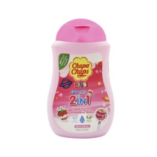 Детский гель для мытья волос и тела Chupa Chups Strawberry Milky, 250 мл (Chupa Chups Kids 2-in-1 Head to Toe Strawberry Milky Wash 250ml)