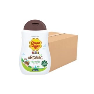 Детский гель для мытья волос и тела Chupa Chups Organic, 250 мл, набор 12 шт. (Chupa Chups Kids Organic Head to Toe Wash 250ml x12)