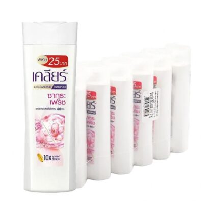 Шампунь против перхоти Clear Scalp Care Sakura Fresh, 60 мл, набор 6 шт. (Clear Anti-Dandruff Scalp Care Shampoo Sakura Fresh 60 ml x6)