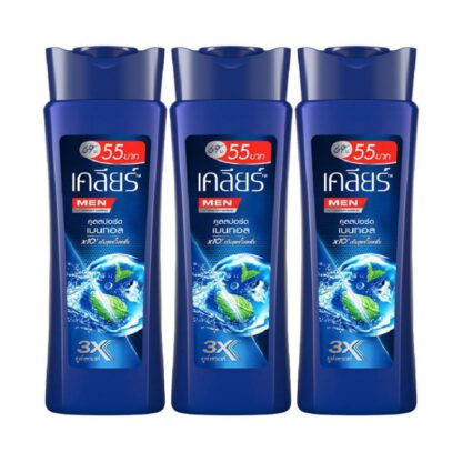 Шампунь против перхоти Clear Men Cool Sport Menthol, 120 мл, набор 3 шт. (Clear Men Cool Sport Menthol Anti-Dandruff Shampoo 120 ml x3)