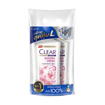 Шампунь Clear Sakura Fresh, 350 мл, набор 2 шт. (Clear Shampoo Sakura Fresh 350 ml x2)