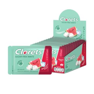 Освежающие драже Clorets без сахара «Арбуз и ментол», 15,4 г (CLORETS Sugar Free Tablet Watermelon and Menthol 15.4g)