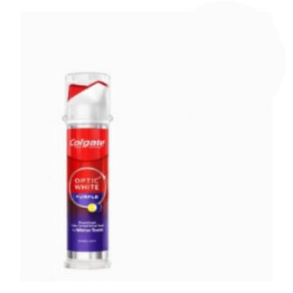 Отбеливающая зубная паста Colgate Optic White Purple Beads с дозатором, 130 г (Colgate Optic White Purple Beads Pump Toothpaste 130 g)