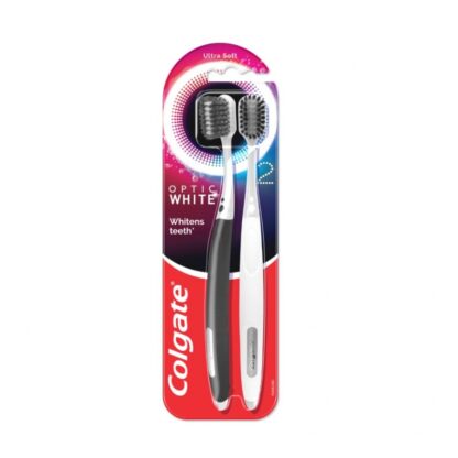 Зубные щётки Colgate Optic Whitening, 2 шт. (Colgate Optic Whitening Toothbrush, 2 pcs)