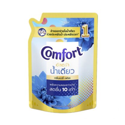 Кондиционер для белья Comfort Ultra One Rinse «Ежедневная свежесть», голубой, концентрат, 1,05 л (COMFORT Ultra One Rinse Concentrate Softener Daily Fresh Blue 1.05L)