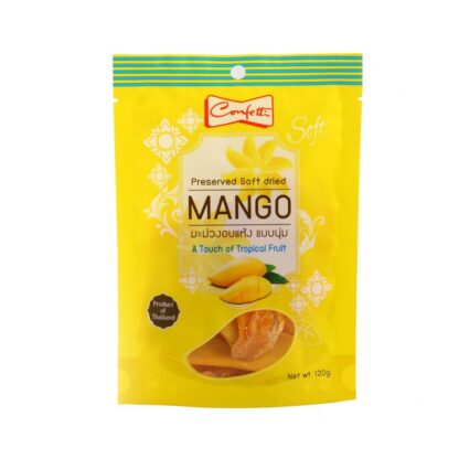 Мягкое сушёное манго Confetti, 120 г (Confetti Preserved Soft Dried Mango 120g)