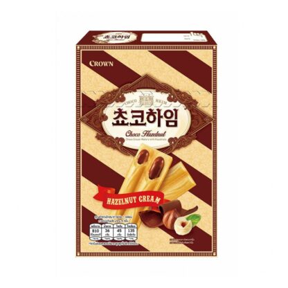 Вафли Crown Choco Heim с шоколадно-ореховым кремом, 142 г (CROWN Wafer Choco Heim Choco Hazelnut Cream 142g)