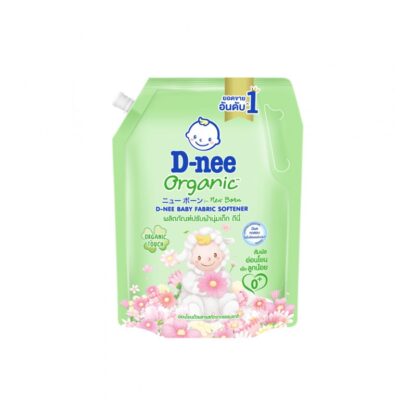 Детский кондиционер для белья D-nee Baby, зелёный (1100 мл), 1,1 л (D-nee Baby Fabric Softener Green 1100ml)