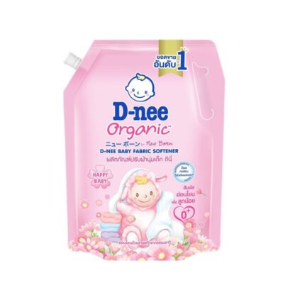 Кондиционер для детского белья D-nee Organic «Всегда счастлив», 1,1 л (D-NEE Baby Fabric Softener Organic Always Happy 1100ml Pink)