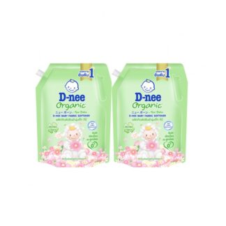 Детский кондиционер для белья D-nee Baby, зелёный, 1100 мл, 1,1 л (D-nee Baby Fabric Softener Refill 1100ml Green)