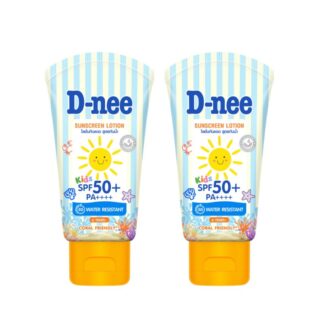 Детский солнцезащитный лосьон D-nee Kids SPF50+ PA++++, водостойкий, 50 мл, 50 мл (D-NEE Kids Sunscreen SPF50+ PA++++ Lotion 50ml)