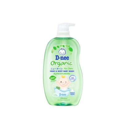Детский гель для мытья волос и тела D-nee Organic, 750 мл, 750 мл (D-NEE Organic Head and Body Baby Wash 750ml Green)