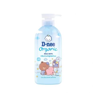 Молочная детская пена для ванны D-nee Organic Milk Bath Happy Baby, 450 мл (D-nee Organic Milk Bath Happy Baby 450ml)