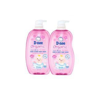 Детский гель для мытья волос и тела D-nee Organic Sakura, 750 мл (розовый флакон), 750 мл (D-NEE Organic Sakura Head and Body Baby Wash 750ml Pink)