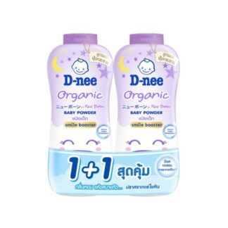 Детская присыпка D-nee Organic Smile Booster, 300 мл, 300 мл (D-NEE Organic Smile Booster Baby Powder 300ml)