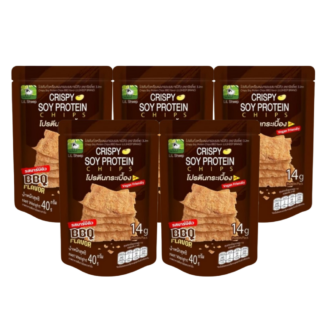 Протеиновые хрустящие пластинки Lilsheep со вкусом барбекю, 40 г, набор 5 шт.