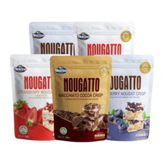 Нуга с хрустящим наполнителем Nezline Nougatto ассорти вкусов, 50 г, набор 5 шт.