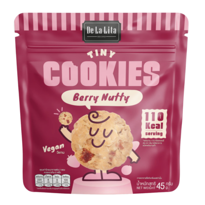 Мини-печенье De La Lita Tiny Cookie с ягодами и орехами Berry Nutty, 45 г (DE LA LITA Tiny Cookie Berry Nutty 45g)