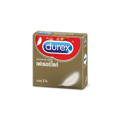Тонкие презервативы Durex Fetherlite 52,5 мм, 3 шт. (Durex Fetherlite Condoms 52.5 mm 3 pcs)