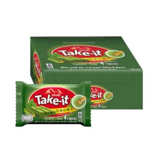 Вафли Delfi Take it в шоколаде с зелёным чаем, 35 г (DELFI Take it Chocolate Green Tea 35g)