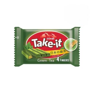 Вафли Delfi Take it в шоколаде с зелёным чаем, 35 г (DELFI Take it Chocolate Green Tea 35g)