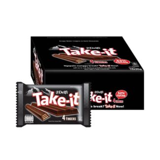 Вафли Delfi Take-it в тёмном шоколаде, 35 г (DELFI Take-it Dark Chocolate 35g)