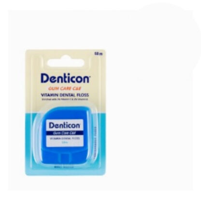 Зубная нить Denticon Gum Care с витаминами C и E, 50 м (Denticon Gum Care C&E Vitamin Dental Floss 50 m)