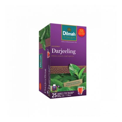 Чёрный чай Dilmah Darjeeling, 25 пакетиков, 50 г (Dilmah Darjeeling Tea 50 g, 25 Sachets)