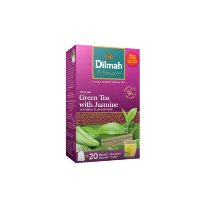 Жасминовый зелёный чай Dilmah, 20 пакетиков, 30 г (Dilmah Green Tea Jasmine, 20 sachets 30 g)