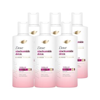 Детокс-шампунь Dove с мицеллярной водой, 60 мл, набор 6 шт. (Dove Detox Shampoo with Micellar 60 ml x6)