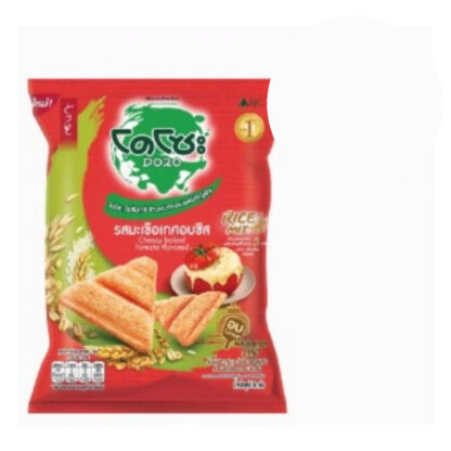 Рисовые крекеры со злаками Dozo Rice Mix со вкусом томата и сыра, 50 г (DOZO Rice Mix Cheesy Baked Tomato 50 g)